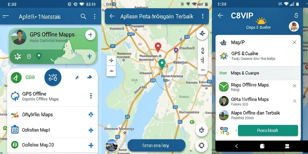 Antarmuka C8VIP menampilkan peta navigasi yang jelas dan informatif.