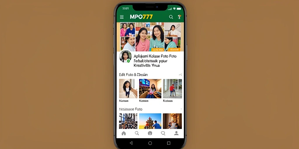 Antarmuka MPO777 yang intuitif untuk Kolase Foto yang kreatif.