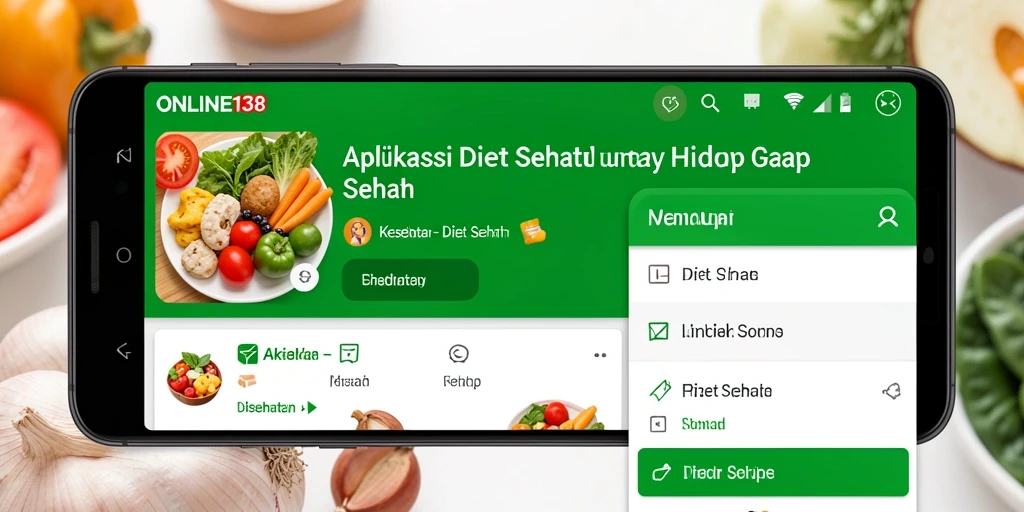 Tampilan antarmuka aplikasi ONLINE138 yang menarik dan fungsional.