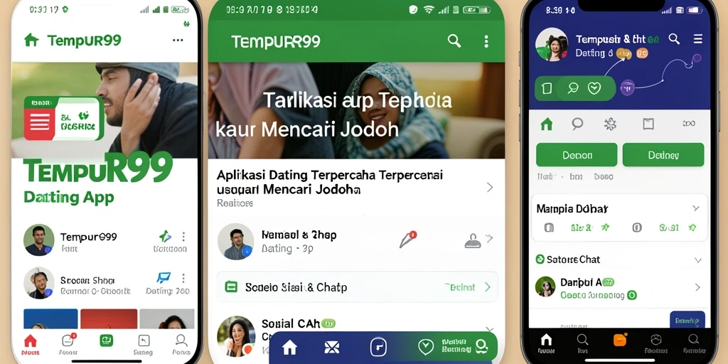 Tampilan antarmuka aplikasi TEMPUR99 yang modern dan user-friendly.